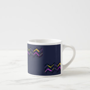 Abstract Art Yellow Purple Espresso Coffee Mug Cup