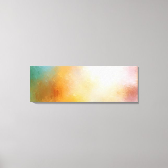 Abstract Art Yellow Red Blue Purple Green Pink Canvas Print (Front)