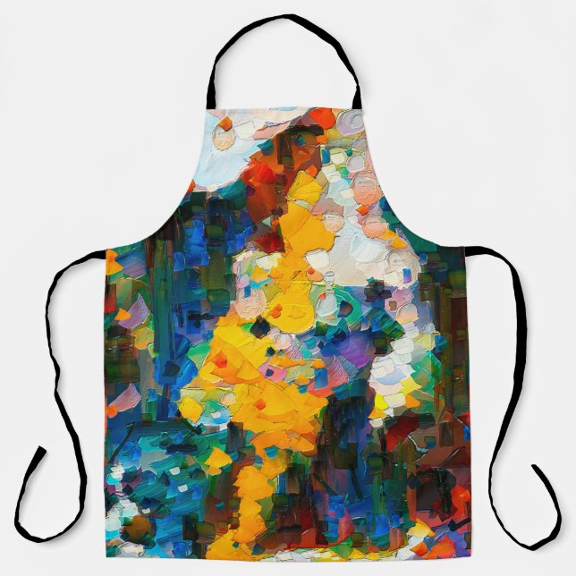 Abstract artistic background. Warm vibrant texture Apron (Front)