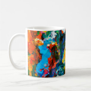 Abstract artistic background. Warm vibrant texture Coffee Mug