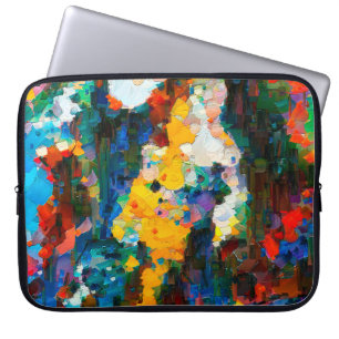 Abstract artistic background. Warm vibrant texture Laptop Sleeve