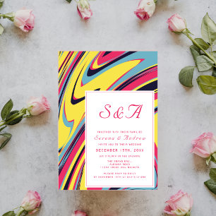 Abstract Artistic Colourful Modern Chic Invitation