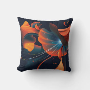 Abstract artistic flower cushion