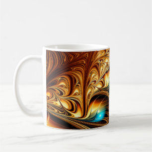 Abstract artistic golden light background. Fine de Coffee Mug