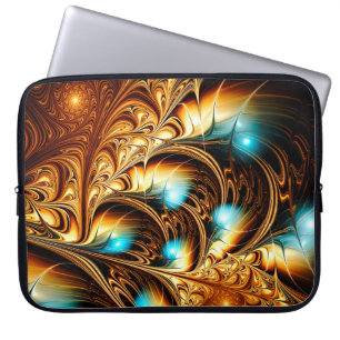 Abstract artistic golden light background. Fine de Laptop Sleeve