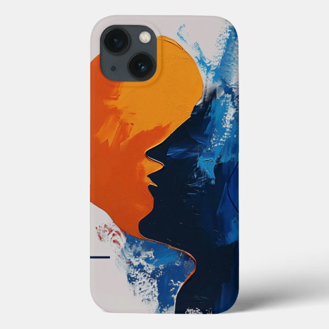 Abstract Artistic Silhouette Phone Case (Back)