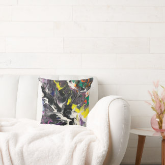Abstract Artsy Unique Statement Throw Pillow