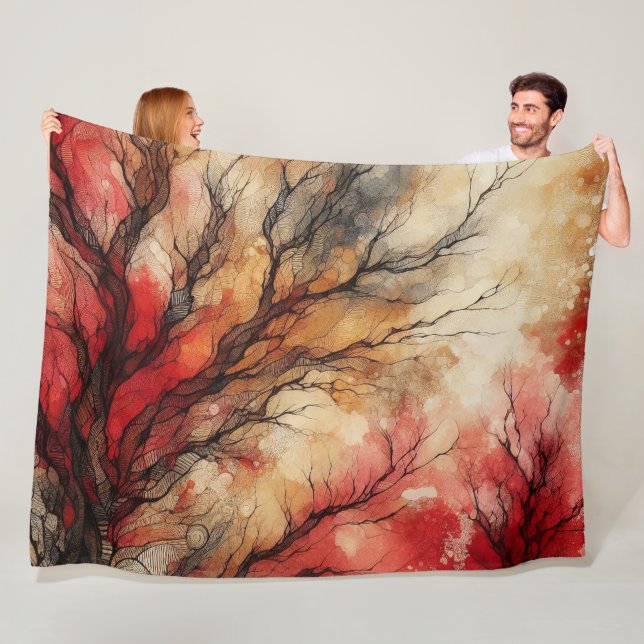 Abstract Artwork 1 -  Fleece Blanket (In Situ)