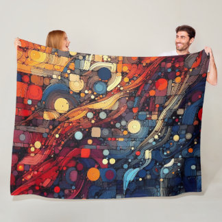 Abstract Artwork 4 - Fleece Blanket