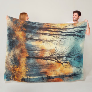 Abstract Artwork 8 - Fleece Blanket