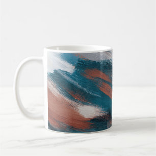 Abstract artwork. Brush strokes on paper. Vintage Coffee Mug
