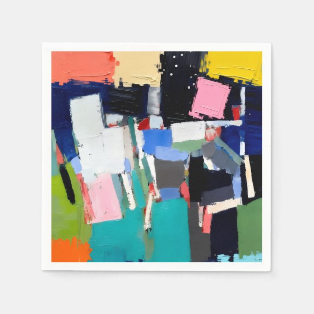 Abstract Artwork Composition  Napkin (Front)