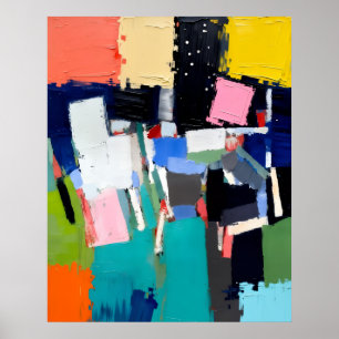 Abstract Artwork Composition  Poster