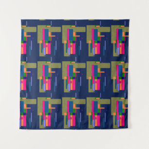 Abstract Artwork Composition Tapestry