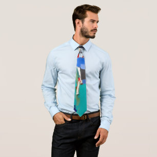 Abstract Artwork Composition Tie