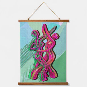 abstract artwork hanging tapestry