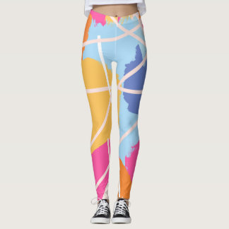 AbstracT ArTworK Leggings