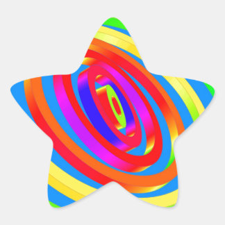 Abstract Artwork Star Sticker