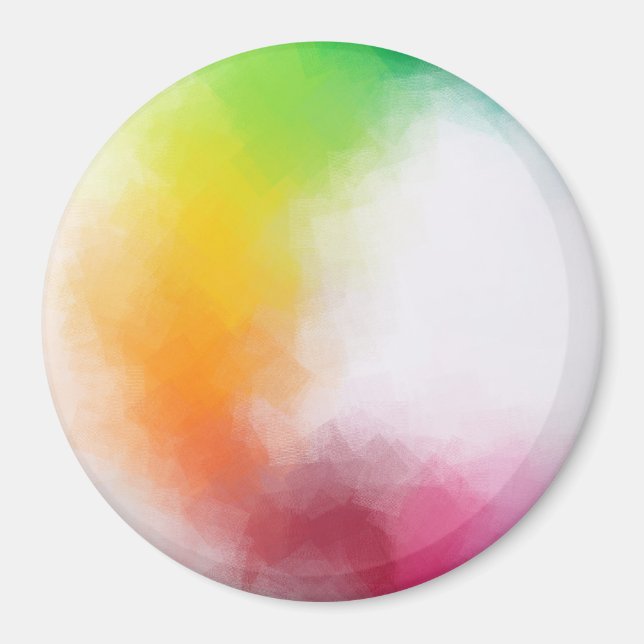 Abstract Artwork Trendy Modern Elegant Colourful Magnet (Front)