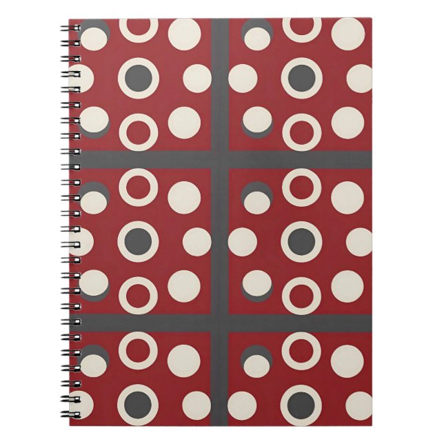 Abstract Artwork With Circular Shapes Notebook (Front)