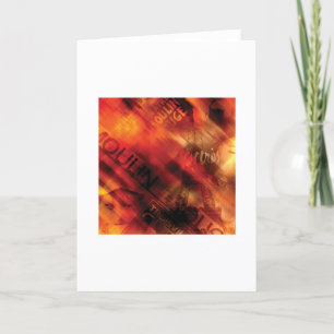 Abstract Arty Greetings Card - Paris Theme