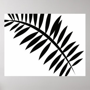 Abstract Asian Leaf 2 Poster