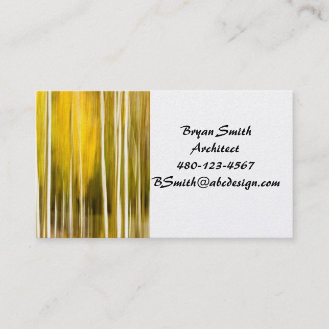 Abstract Aspen's Business Card (Front)
