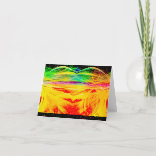 Abstract Astronomical Spider Note Card