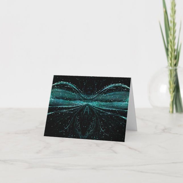 Abstract Astronomical Spider Note Card (Front)