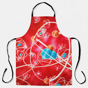 Abstract atom background, Chemistry model of molec Apron