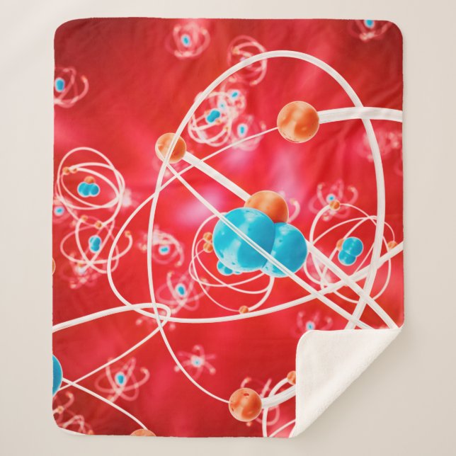 Abstract atom background, Chemistry model of molec Sherpa Blanket (Front)