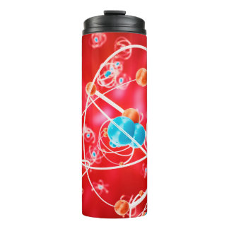 Abstract atom background, Chemistry model of molec Thermal Tumbler