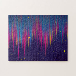 Abstract Aurora Borealis colourful Jigsaw Puzzle