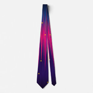 Abstract Aurora Borealis colourful Tie