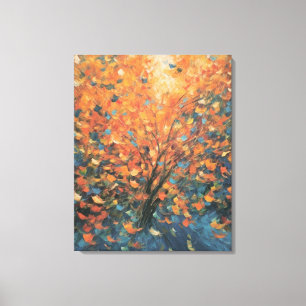 Abstract Autumn Breeze Fine Art Canvas Print