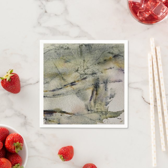 Abstract Autumn Colours Landscape  2           Napkin (Insitu)