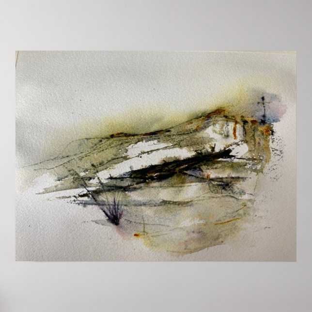 Abstract Autumn Colours Landscape Poster (Front)