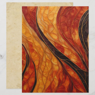 Abstract Autumn Colours Scrapbook Paper