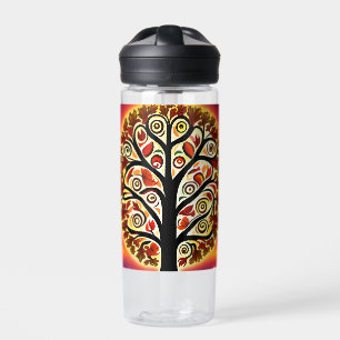 Abstract Autumn Harvest Tree Water Bottle