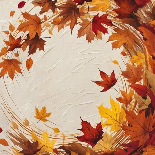 Abstract autumn Illustration - Falling Browse Canvas Print (Creator Uploaded)