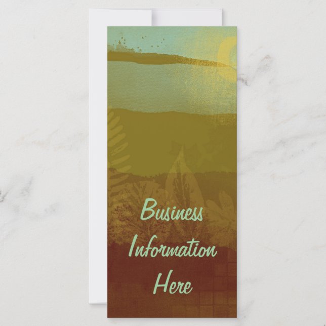 Abstract Autumn Landscape 2012 Calendar Bookmark (Front)