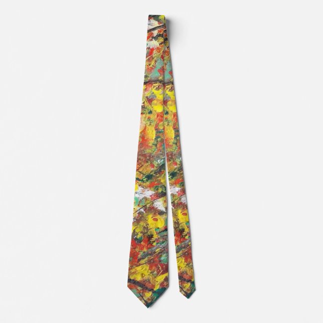 Abstract Autumn Neck Tie (Front)