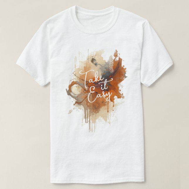 Abstract Autumn Splatter  T-Shirt (Design Front)