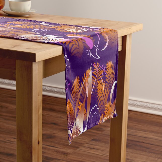 Abstract Autumnal Melancholy Short Table Runner (In Situ)