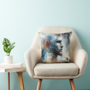 Abstract Avant-garde Man Cushion
