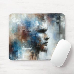 Abstract Avant-garde Man Mouse Mat