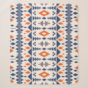 Abstract Aztec geometric, seamless pattern. Sherpa Blanket