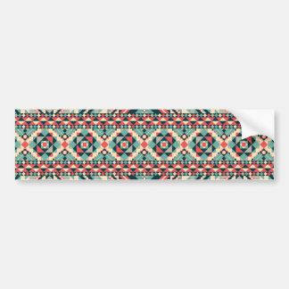 Abstract Aztec Pattern Bumper Sticker