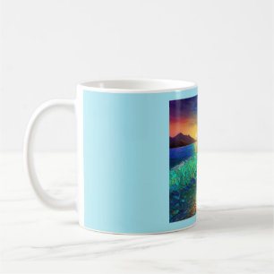 Abstract Azure Seascape Coffee Mug