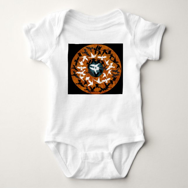 Abstract Baby Bodysuit (Front)
